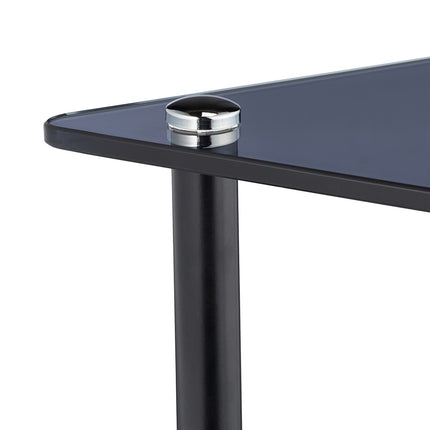 Table d'appoint triangulaire en verre