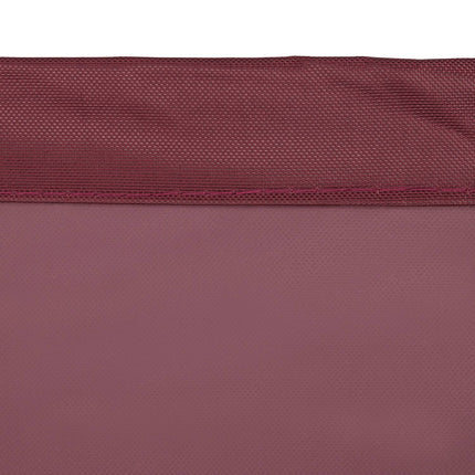 Triangular red-brown sun sail