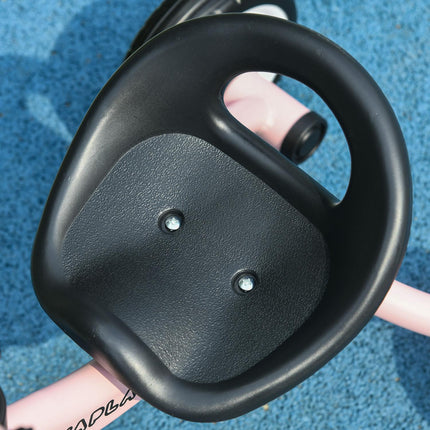 Tricycle, vélo enfant avec siège réglable, draisienne avec panier, sonnette, vélo enfant avec pédales, pour enfants de 2 à 5 ans, métal, rose