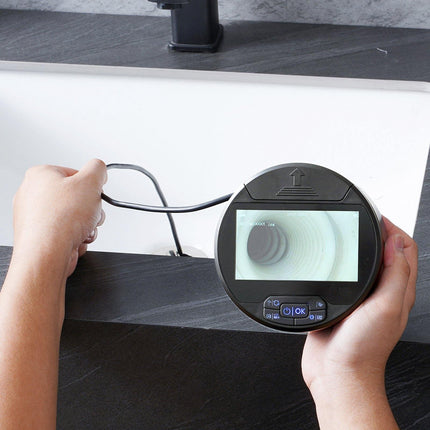 Triple Lens Borescope Camera, 4.3-Inch IPS, 16.4ft