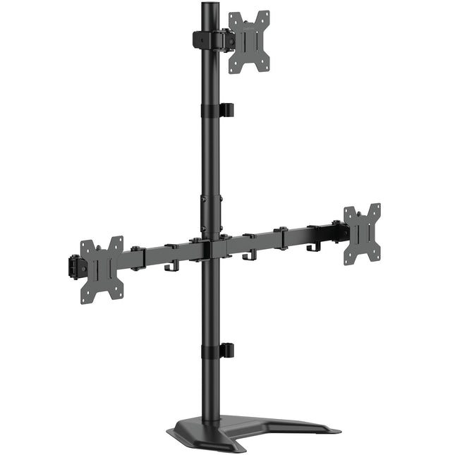 Dreifach-Monitorhalterung 17-32" Verstellbare Arme Schwarz