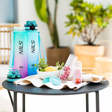 Tritan-Trinkflasche, Blau, Robust, BPA-frei