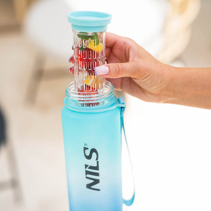 Tritan-Trinkflasche, Blau, Robust, BPA-frei