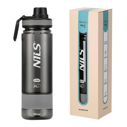 Tritan-Trinkflasche, Grau, 700ml