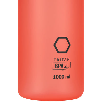 Láhev na vodu Tritan, 1000 ml, červená