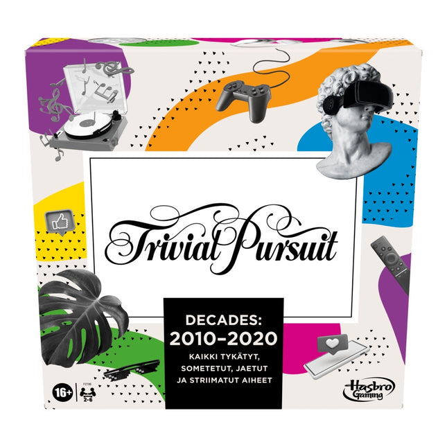 Trivial Pursuit Brettspiele Jahrzehnte 2010 bis 2020 (in finnischer Sprache)