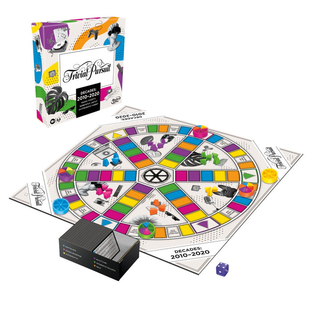 Trivial Pursuit Brettspiele Jahrzehnte 2010 bis 2020 (in finnischer Sprache)