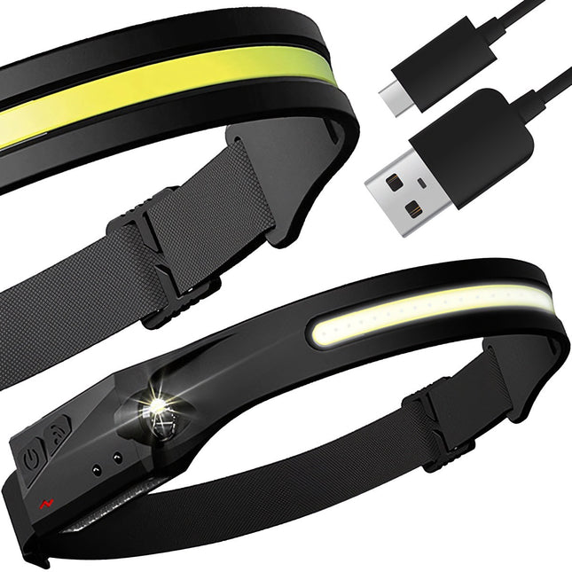 Trizand 21652 USB-LED-Stirnlampe 