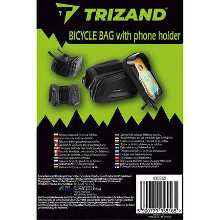 Trizand 25378 Bike Pannier with Phone Case