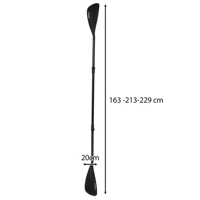 Trizand 4-teiliges verstellbares Paddel 229cm 2in1