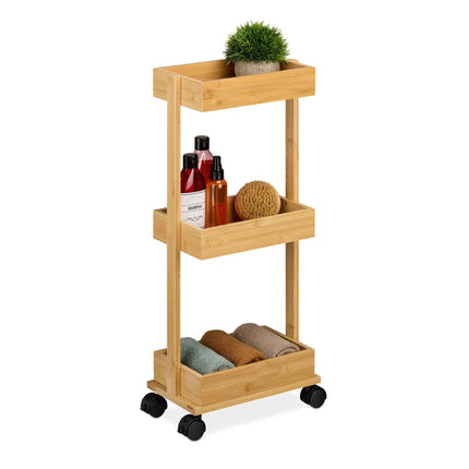 Trolley in bamboo 3 levels