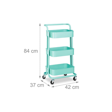 Trolley with 3 shelves