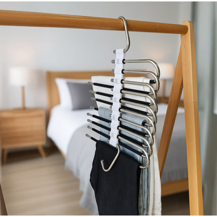 Trouser Hangers, Non-Slip, Space-Saving, 2 Pack