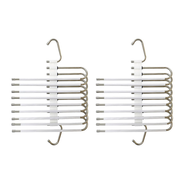 Trouser Hangers, Non-Slip, Space-Saving, 2 Pack
