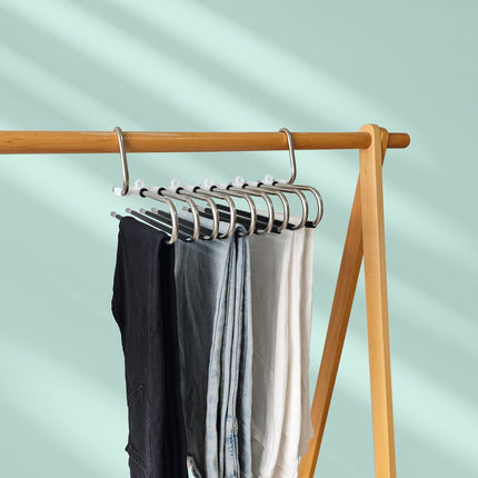 Trouser Hangers, Non-Slip, Space-Saving, 2 Pack