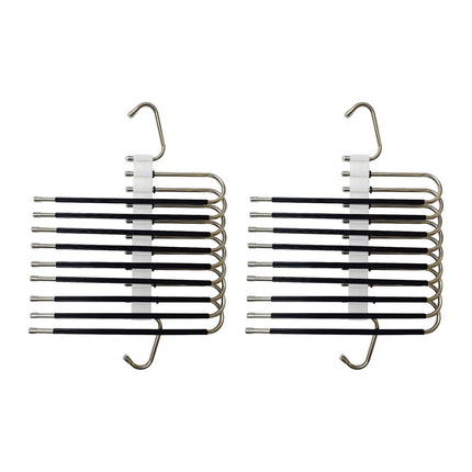 Trouser Hangers, Non-Slip, Space-Saving, 2 Pack