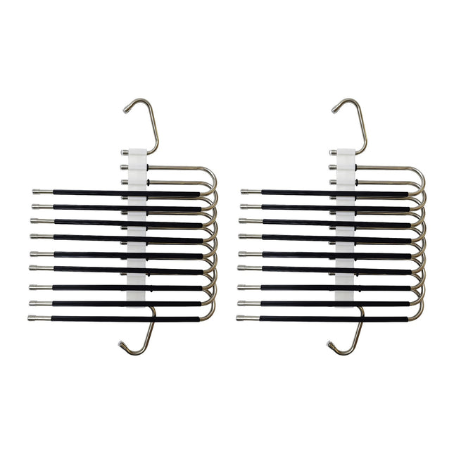 Trouser Hangers, Non-Slip, Space-Saving, 2 Pack