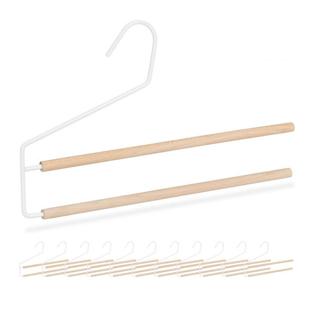 Trouser hanger space-saving 12 pieces