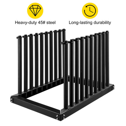 Truck Windshield Rack, 9-Lite Steel, 24-In Height, Padded