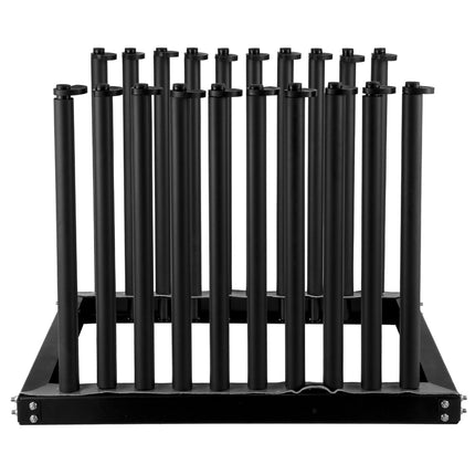 Truck Windshield Rack, 9-Lite Steel, 24-In Height, Padded