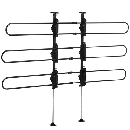 Séparateur de coffre universel réglable en acier pour voiture, 89-150 x 76-124 cm