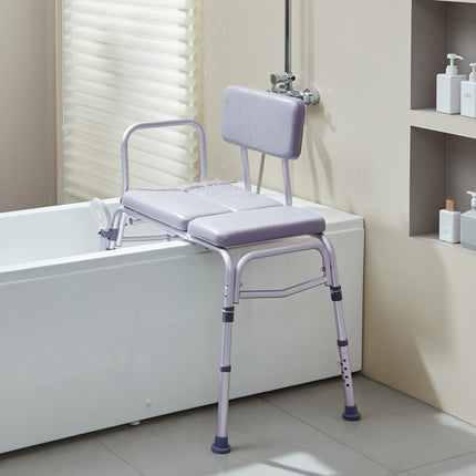 Tub Transfer Bench 500 lb, Padded Seat, Adjustable Height