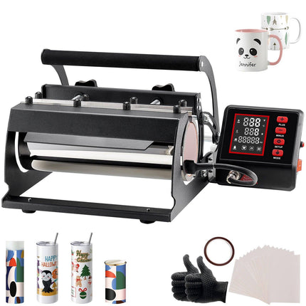 Tumbler Heat Press Machine, 11-30oz Digital Temp Timer