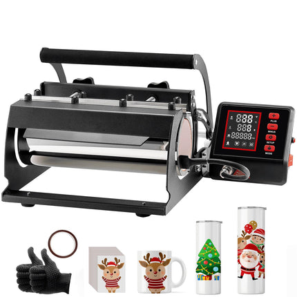 Tumbler Heat Press Machine, 11-30oz Digital Temp Timer