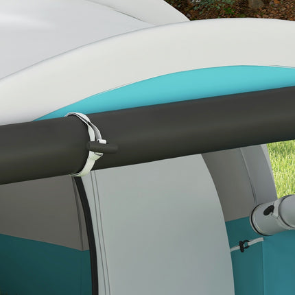 Campingzelt für 5 Personen, 2 Zimmer, wasserdicht, Tragetasche