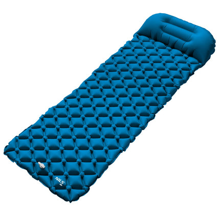 Turquoise Tourist Mat with Pump, Compact & Lightweight