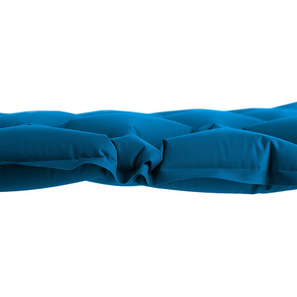 Turquoise Tourist Mat with Pump, Compact & Lightweight