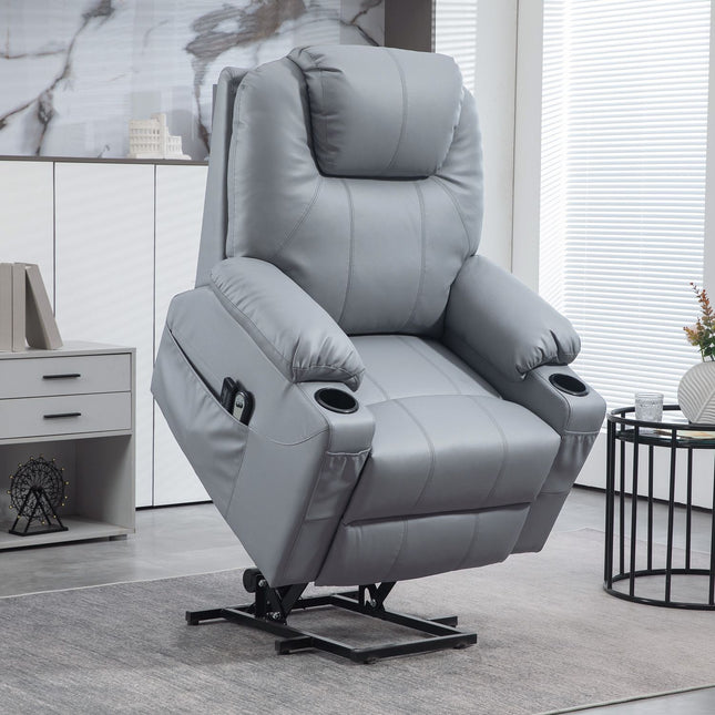 Elektrischer Relaxsessel mit Massage, Becherhalter & Tasche