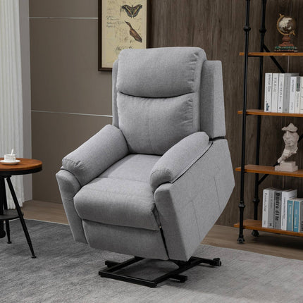 Elektrischer Relaxsessel – Aufstehhilfe, 1 Motor, grau