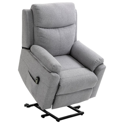 Elektrischer Relaxsessel – Aufstehhilfe, 1 Motor, grau