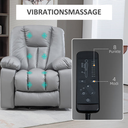 Elektrischer Relaxsessel mit Massage- und Aufstehhilfe