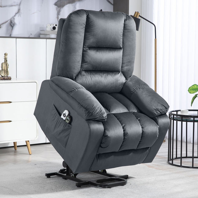 Elektrischer Relaxsessel mit Massagefunktion, Heizung und Fußstütze