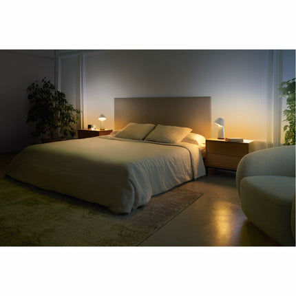 Twilight Nachttischlampe Weiß und Farbambiente Weiß