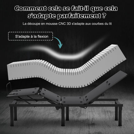 Twin XL Adjustable Bed Mattress, 20cm Gel Memory Foam