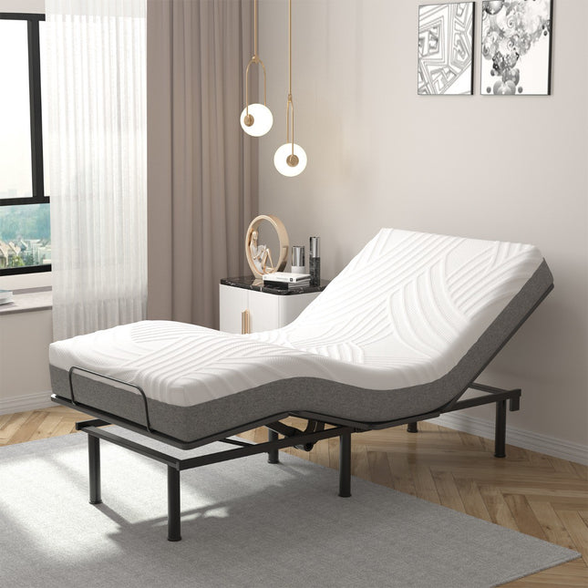Verstellbare Twin-XL-Matratze, 20 cm Gel-Memoryschaum