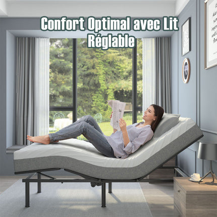 Twin XL Adjustable Bed Mattress, 20cm Gel Memory Foam