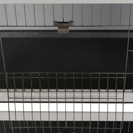 Two-Story Wooden Small Animal Hutch for Guinea Pigs