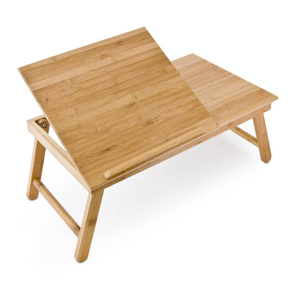 Two-part bamboo bed tray