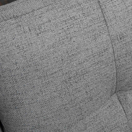 Zweisitziges graues Sofa mit Kissen, Leinenoptik