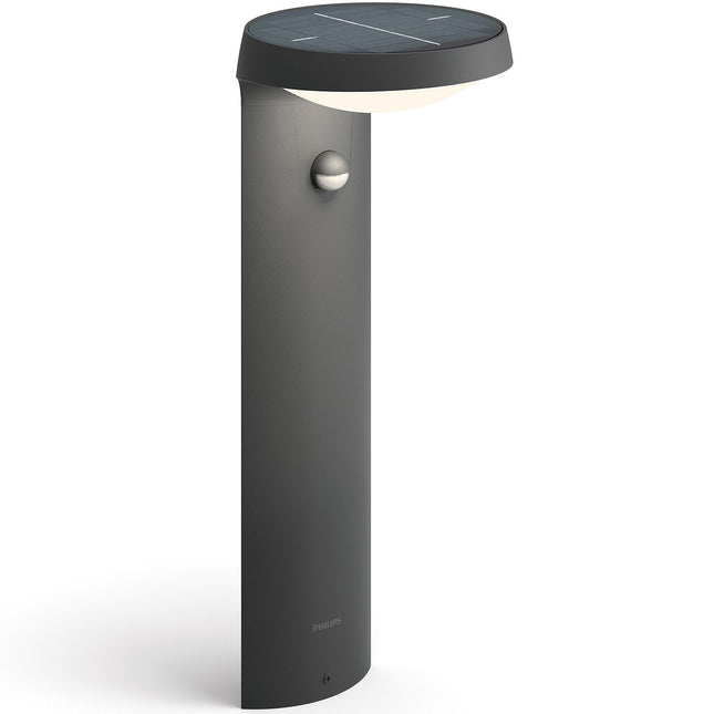 Tyla Sockelleuchte Solarzelle IR-Sensor Ultra Effiziente LED 255lm IP44 Anthrazit