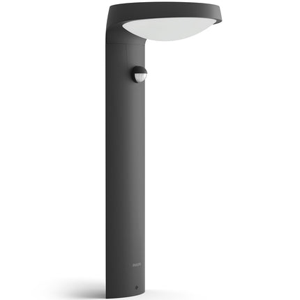 Tyla Sockelleuchte Solarzelle IR-Sensor Ultra Effiziente LED 255lm IP44 Anthrazit