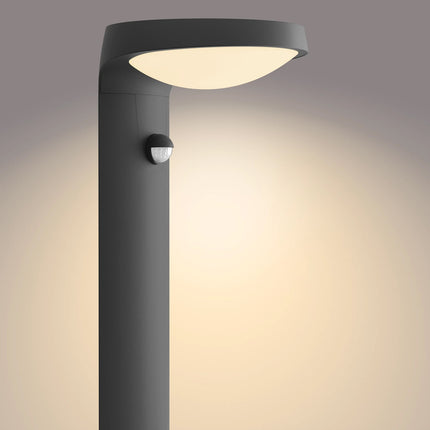 Tyla Sockelleuchte Solarzelle IR-Sensor Ultra Effiziente LED 255lm IP44 Anthrazit