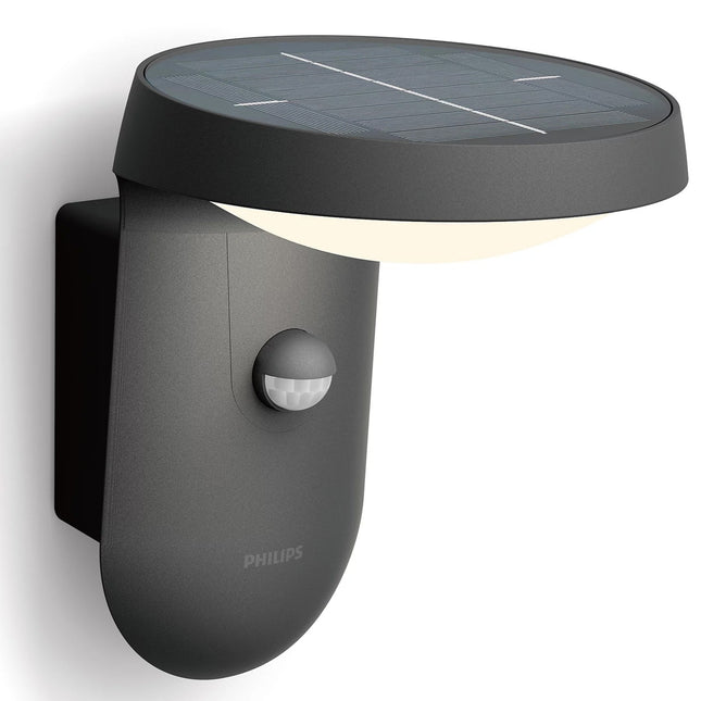 Tyla Wandleuchte Solarzelle IR-Sensor Ultra Effiziente LED 255lm IP44 Anthrazit
