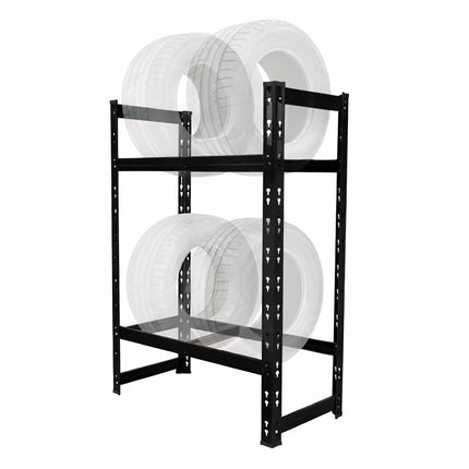 Tyre Rack for 4–6 Tyres, Adjustable Steel Frame
