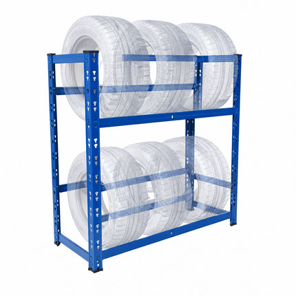 Tyre Rack for 4–6 Tyres, Adjustable Steel Frame