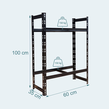 Tyre Rack for 4–6 Tyres, Adjustable Steel Frame